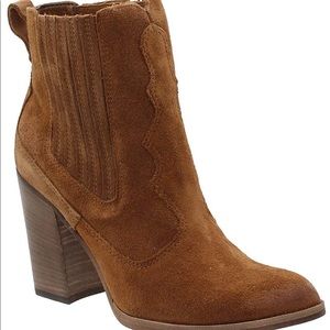 Suede Dolce Vita western-inspired booties